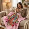 Virgin Mary Blanket with Flowers Christian Blanket Catholic Gifts for Women for Bedroom Couch Travel Home Decor