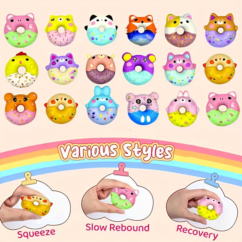 16/32pc Classroom Prize Party and Birthday Gift Bag Assortment Set Donut Slow-Rising Balloon Decorations Funny Pranks Design