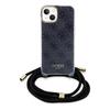 Guess Guhcp15Shc4Sek Iphone 15 / 14 / 13 6.1 Czarny/Black Hardcase Crossbody Cord 4G Print