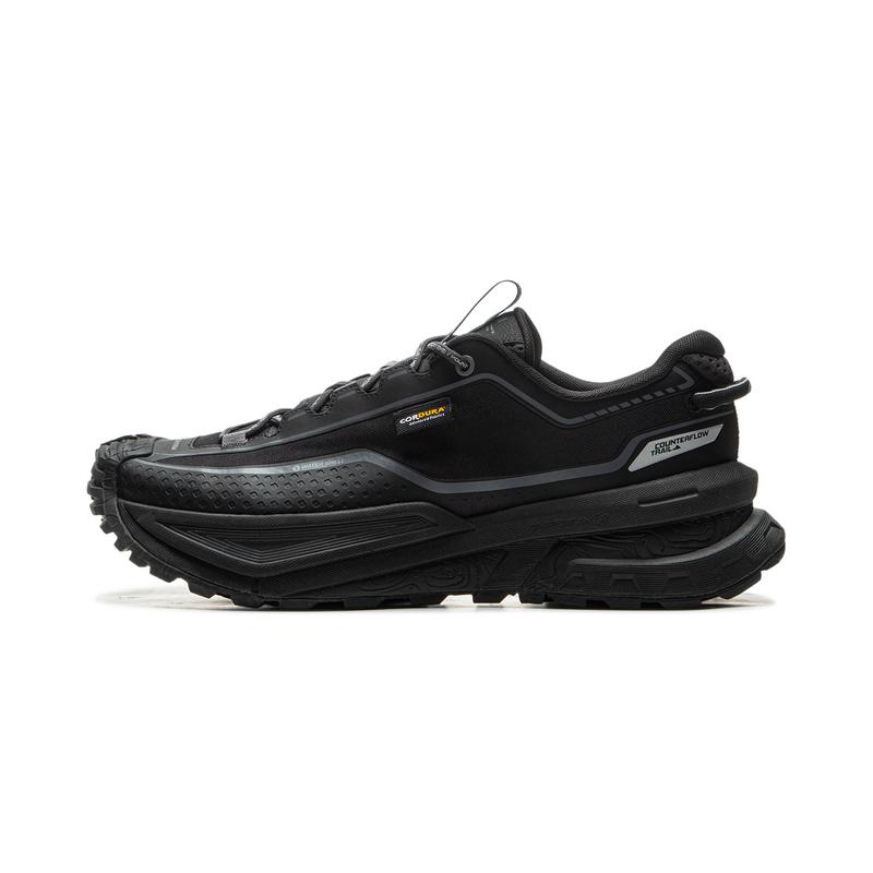 Li-Ning CF Shuchuan Unisex Low Top Hiking Shoes Dark Night Black AHTU023-3 39