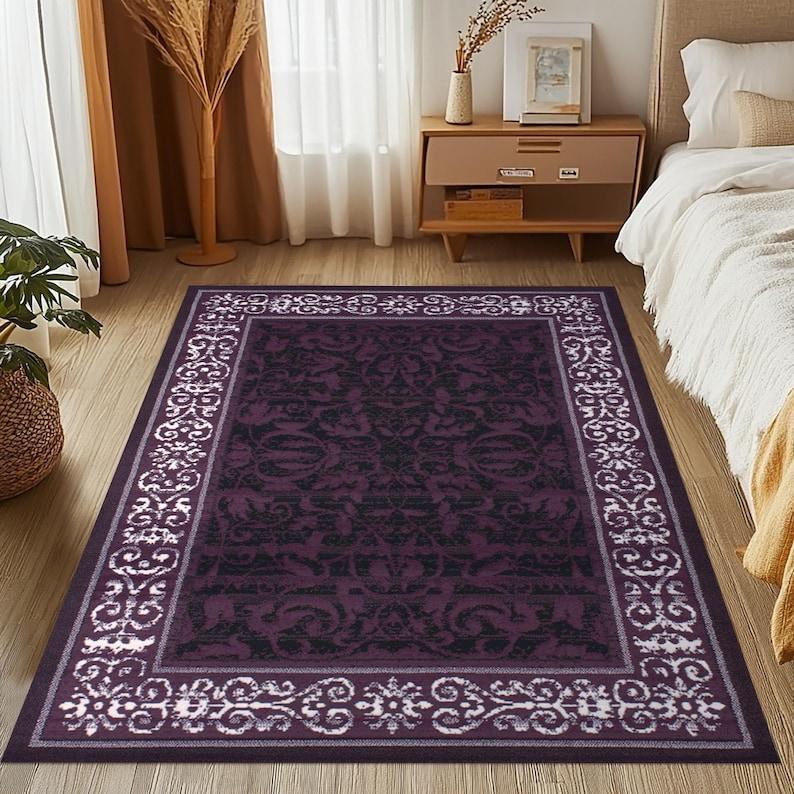 

Black Purple ,Carpet ,Home Decor Art Themed,Purple Art Rug 60*90cm