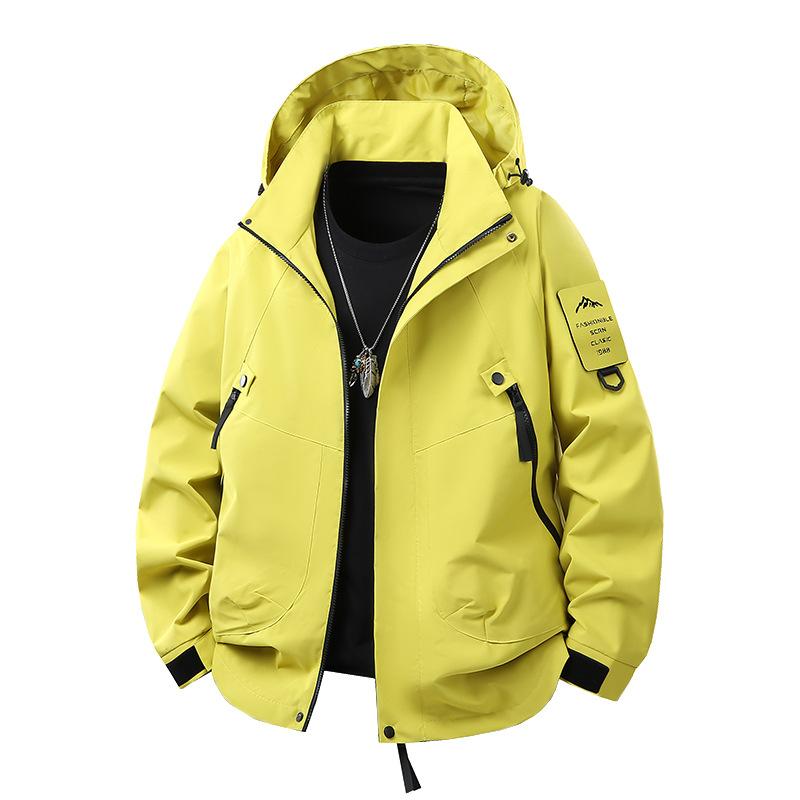 Couple Style Outdoor Leisure Sports Hooded Jacket Mountaineering Suit Men Loose