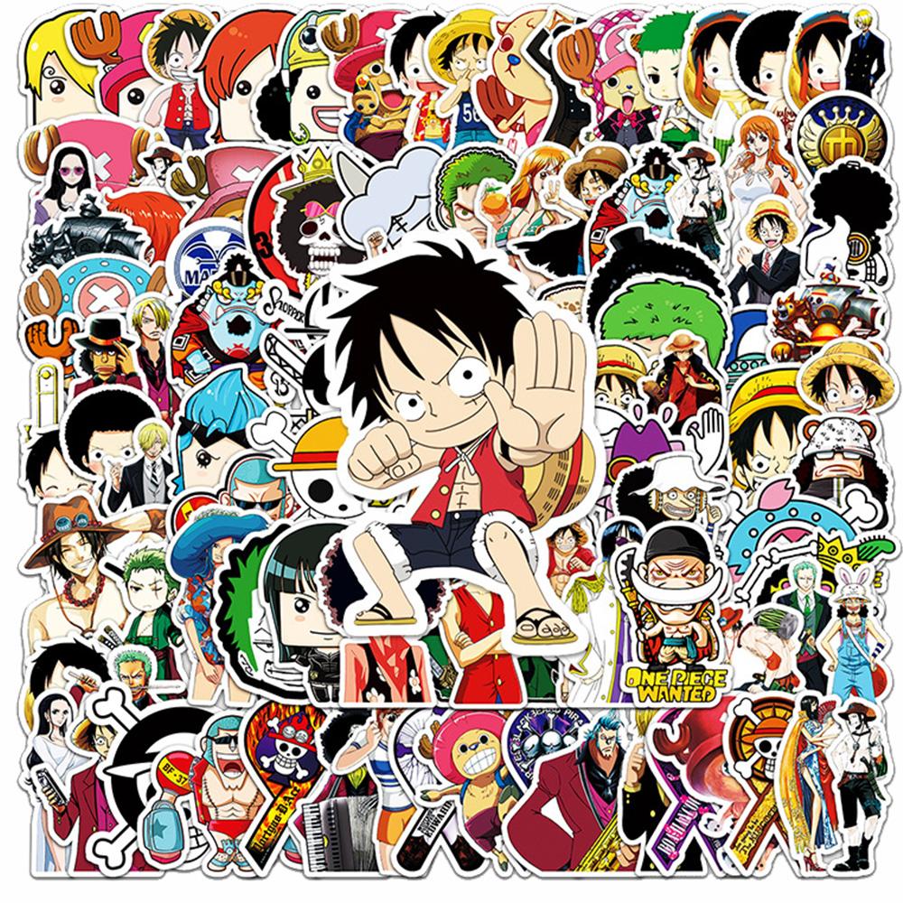10/30/50/100pcs One Piece Anime Stickers Cool Cartoon Luffy Chopper Sticker Skateboard Phone Notebook Classic Manga Decals
