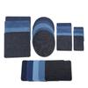 25PCS Denim Cloth Patches Blue Iron On Patches Decoration Set Repair Patches  Home Use