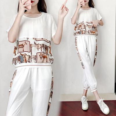 Everyday Trendy Active Suit Latest Summer Wear Temperament and Trendyable Goddess Style Clothes Summer Two-piece Kit