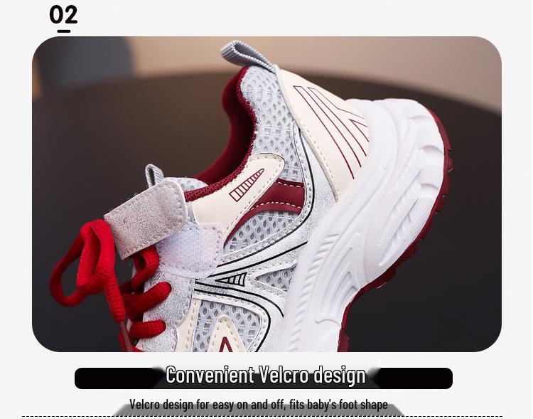 2026 Spring New Children's Mesh Running Shoes - Casual Sports Shoes for Girls