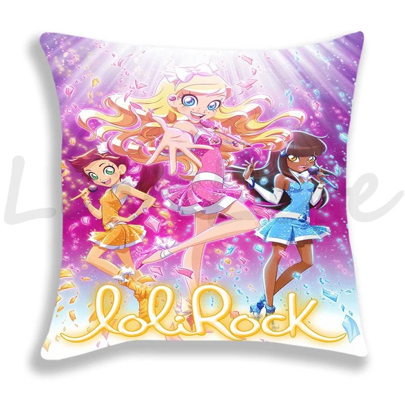 LoliRock Pillow Case Cartoon Cushion Covers Sofa Bed Home Decorative Pillow Covers Single-Sided Printed Kids Pillowcase 45*45cm