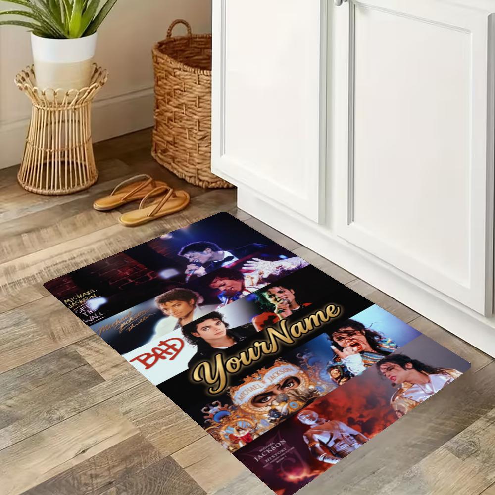 Michael Jackson Customize Your Name Kitchen Rug Runner Rug Laundry Mat Hallway Entryway The Best Gift Choice
