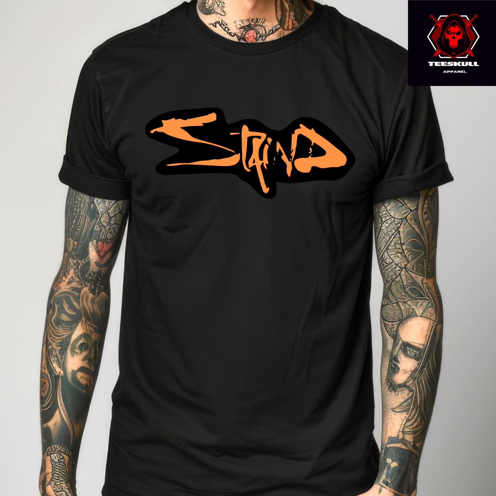 26 STAIND Metal Rock Band Logo Tee Unisex Cotton T-SHIRT S-3XL  Unisex T-Shirt L
