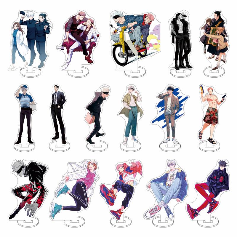 Jujutsu Kaisen Anime Acrylic Stand Figures Satoru Gojo Suguru Geto Yuji Itadori Collectible Decor Display Merchandise Gift for