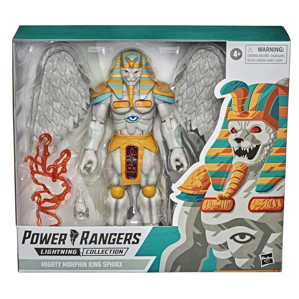 Power Rangers Lightning Collection Monster Mighty Morphin King Sphinx 8-Inch Premium Collectible Action Figure Toy with Accessories