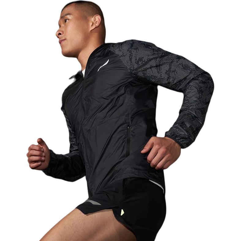Li Ning Running Collection Breathable Sun Protection Clothing Men's Black AFDT417-2