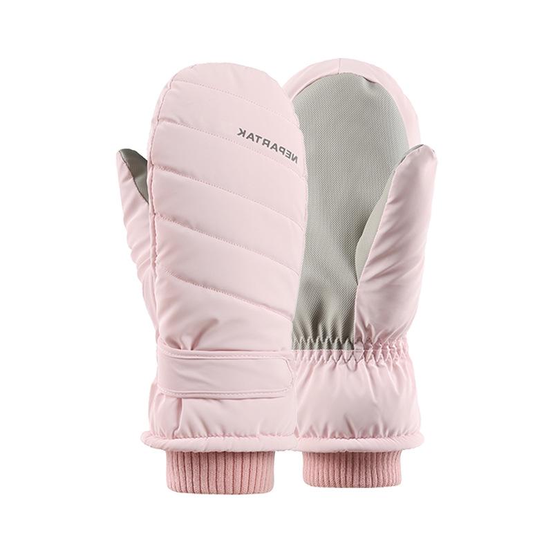 

Женские зимние водонепроницаемые флисовые перчатки для велоспорта с сенсорным экраном One Size розовый