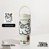 Large Capacity 316 Stainless Steel Insulated Cup with Straw and Portable Handle