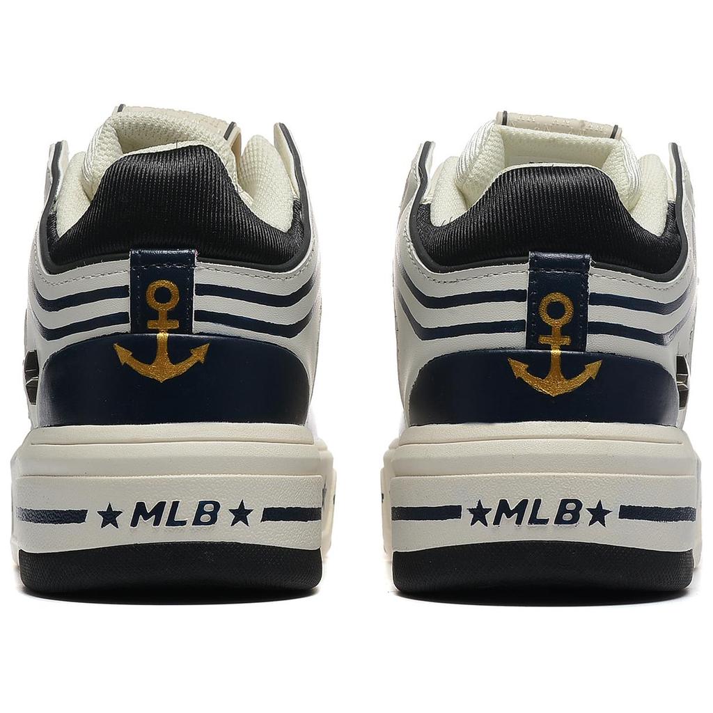 MLB Chunky Liner Coverage Thermal Slip Resistant Cushioning Mid top Skateboard Shoes Unisex Ecru 3ASXLMB3N-50BKS(Team54-)