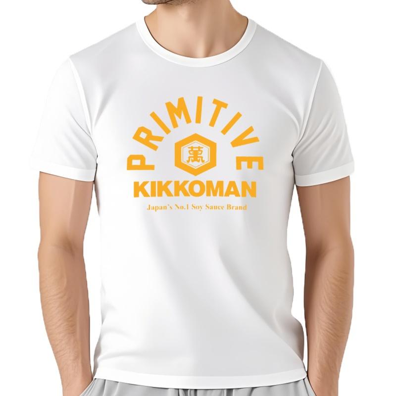 Kikkomancamiseta De AlgodóN Con Estampado De Salsa De Soja Para Hombre Camisa De CompresióN De Moda Coreana