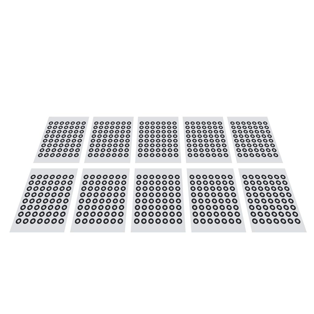 10 Sheet 6mm 3D Scanning Marker Reusable 3D Tracking Dot Reference Point Marker for Optical