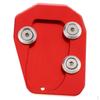 Bike Motorcycle Side Stand Support Plate, Aluminum Alloy 3.43x2.36x0.59inch For 2013
