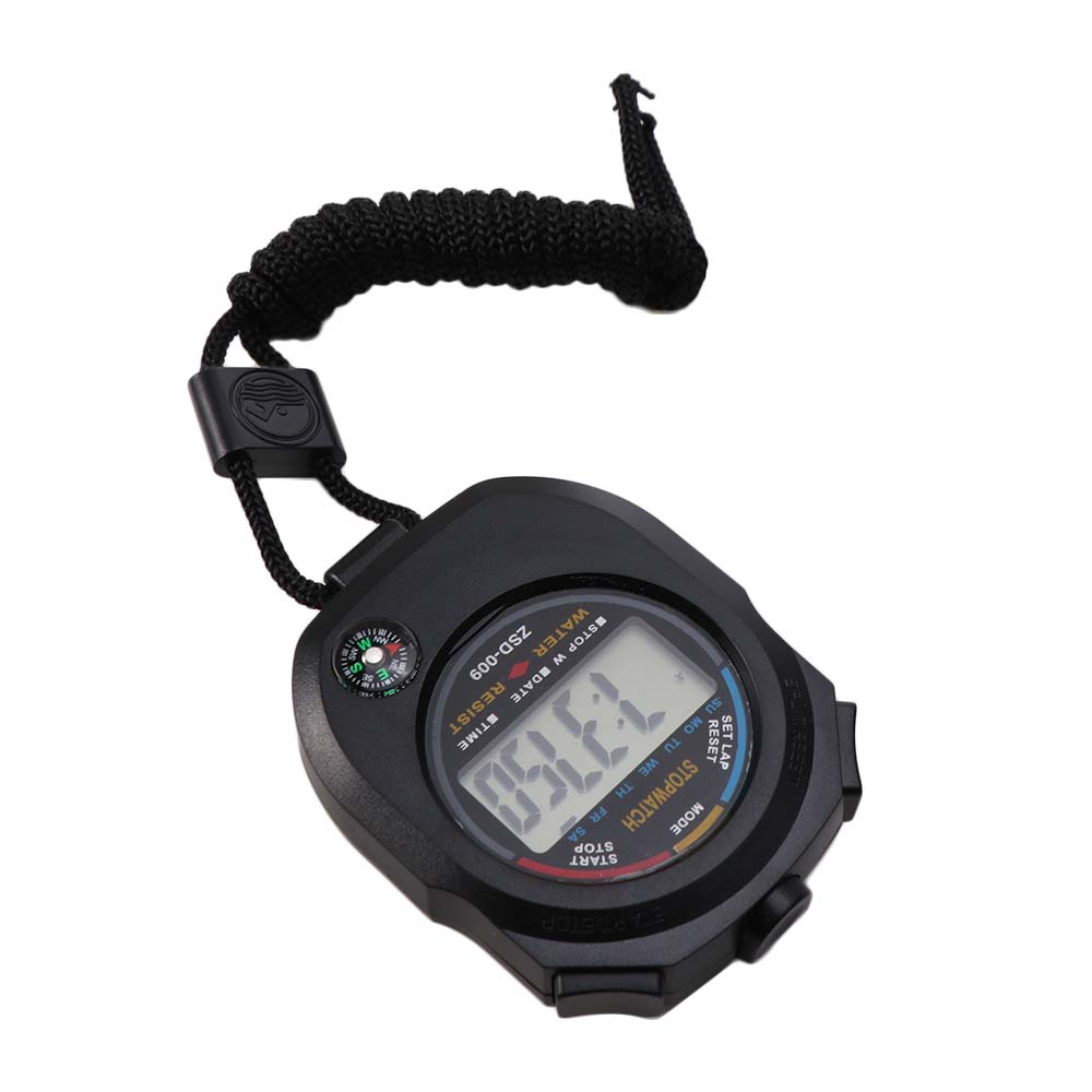 Large Display Electronic Digital Stopwatch LCD Waterproof Sport Stopwatch Multi-Function On/Off Chronograph Timer