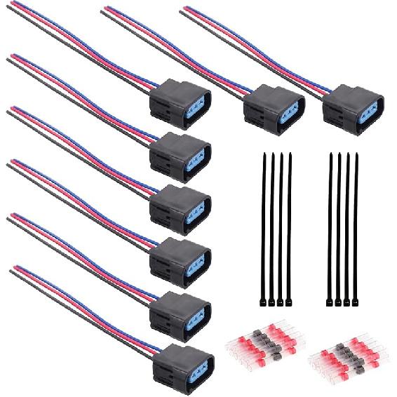 Set Of 8 Ignition Coil Module Connector Replacement For 4.6L 5.4L 6.8L Ford F150 F250 Mustang Modular Ignition Coil Pigtail Harness Plug