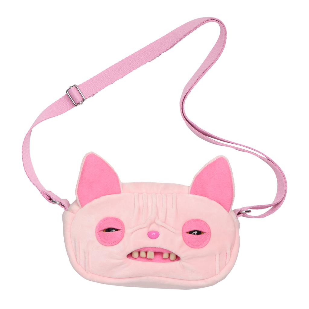 Fluffy Crossbody Bag Wide Eyed Weirdo Screech Dolls Ugly Tooth Monster Plush Toys Big Head Furry Backpack Gifts