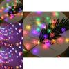 Stars Snowflakes Outdoor Solar Led String Lights Tent Decor For Camping And Party