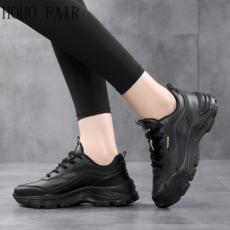 Autumn and Winter Women's Dad Shoes Sports Shoes Fashion Casual Shoes Large Size Thick Sole Height Increase Women's Shoes