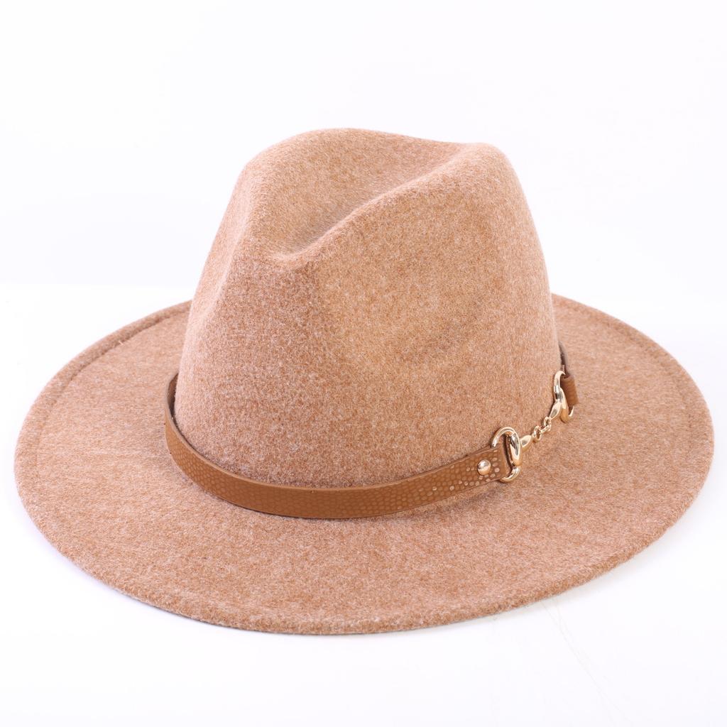 Popular European and American high-end wool top hat, men's and women's fashion versatile elegant top hat jazz hat