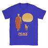 Unisexs Peace Walking Monk Dog Sunset Zen Art T Shirts Cotton Clothing Hipster Short Sleeve Round Neck Tee Shirt XL XL TShirts