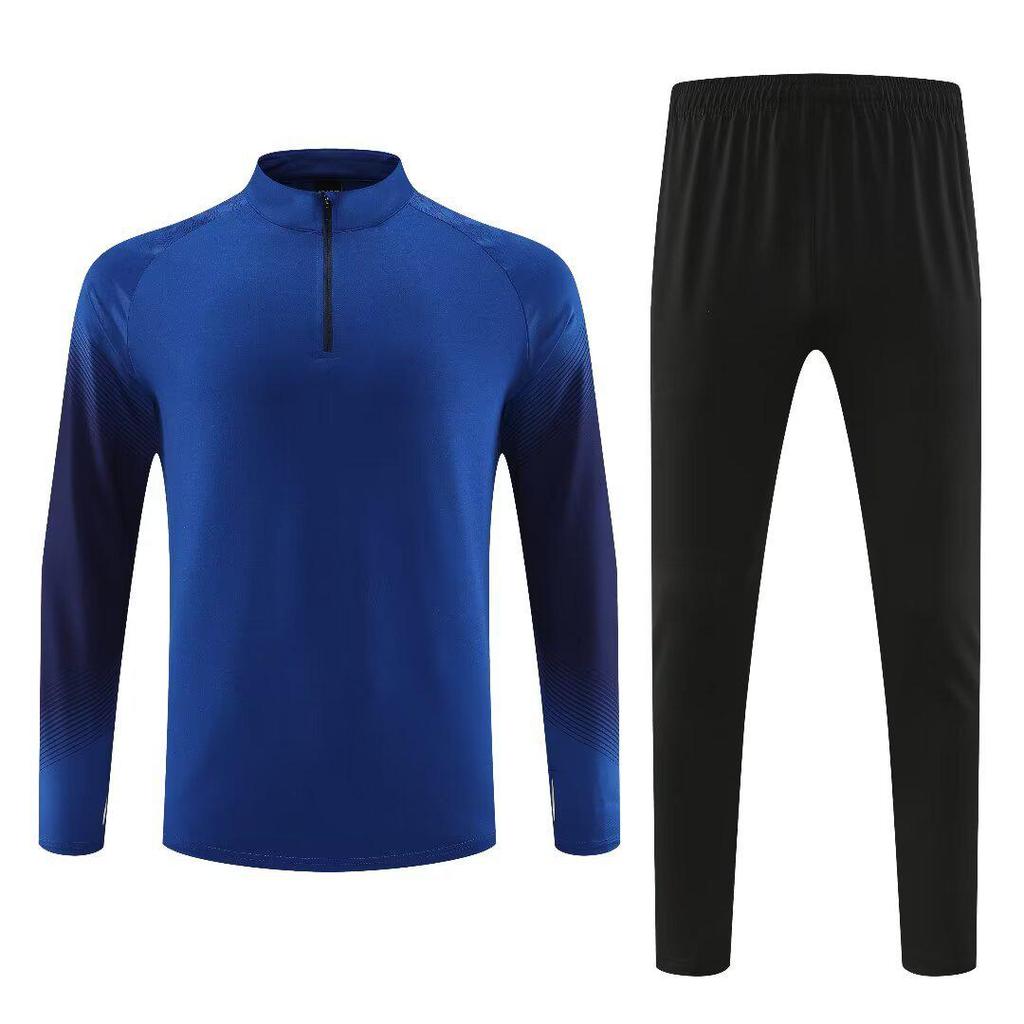 Unisex Autumn-Winter Football Training Half-Zip Jacket & Jersey Set