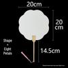 Double-Sided Thickened Raw Xuan Round Fan for DIY Painting and Calligraphy - Ancient Style Hand-Painted Lacquer Fan