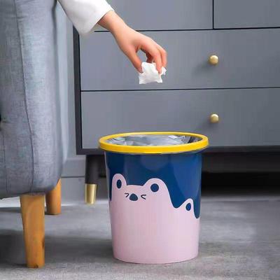 Grande Poubelle Cartoon Sans Couvercle pour Cuisine, Salon ou Bureau
