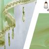 with Beads Tassels Triangle Curtains Embroidered Short Curtain Triangle Valances  Home Decor