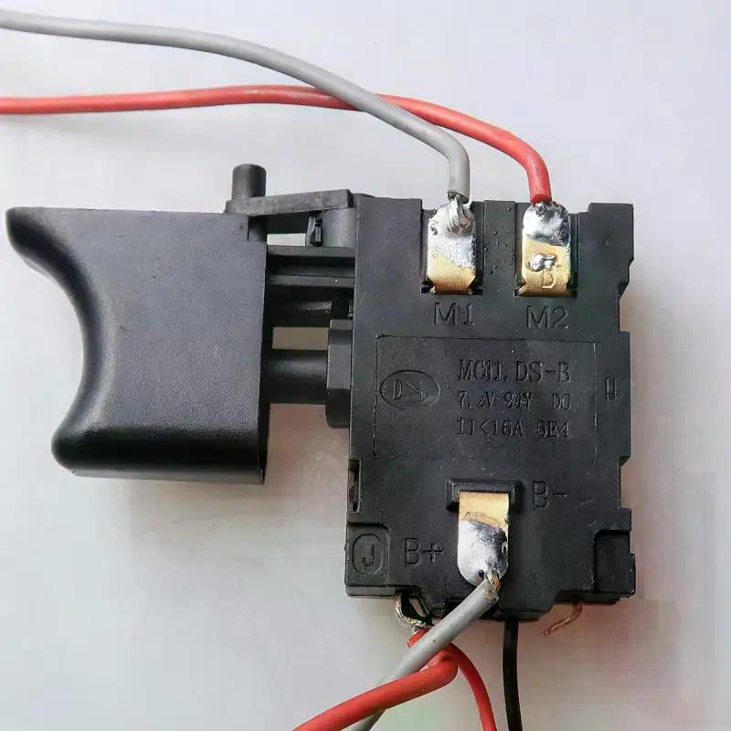 Einzelpack Akku-Bohrmaschine, Geschwindigkeitsregler-Abzugsschalter, DC 21-25V Druckschalter