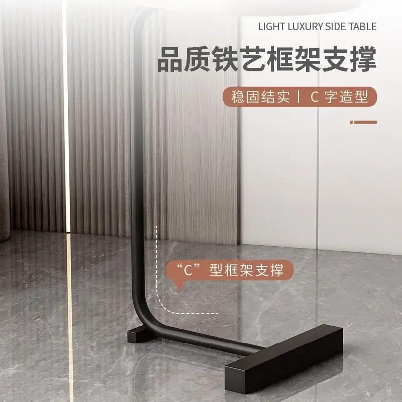 Nordic Side Table Modern Living Room Home Sofa Side Table Hotel Homestay Bedside Side Table Iron Assemble Furniture For Office