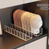 Transparent Acrylic Baseball Cap Organizer Rack Durable Closet Drawer Hook Black Plastic Multi-Compartment Storage Solution