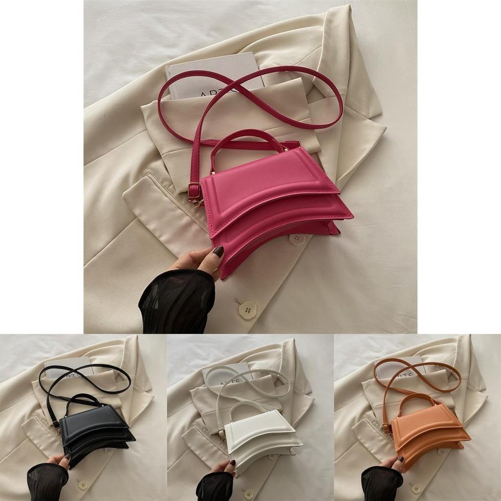 Trendy Minimalist 2024 Summer New Small Square Handbag Stylish Casual Tote Bag