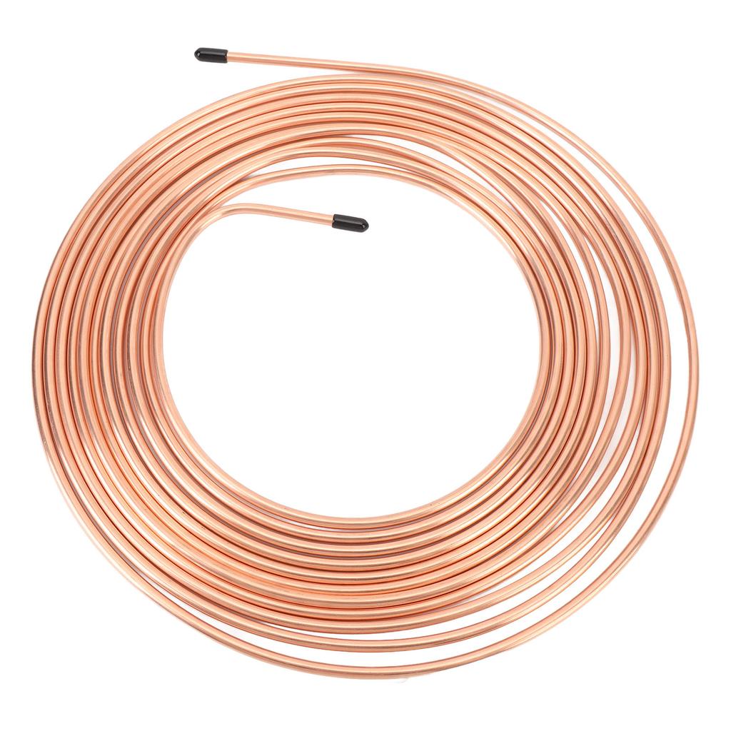 3 16inx25Ft Brake Line Tubing Kit Alloy Flexible Brake Line Replacement Coil Roll and Fitting Kit for Vehicle