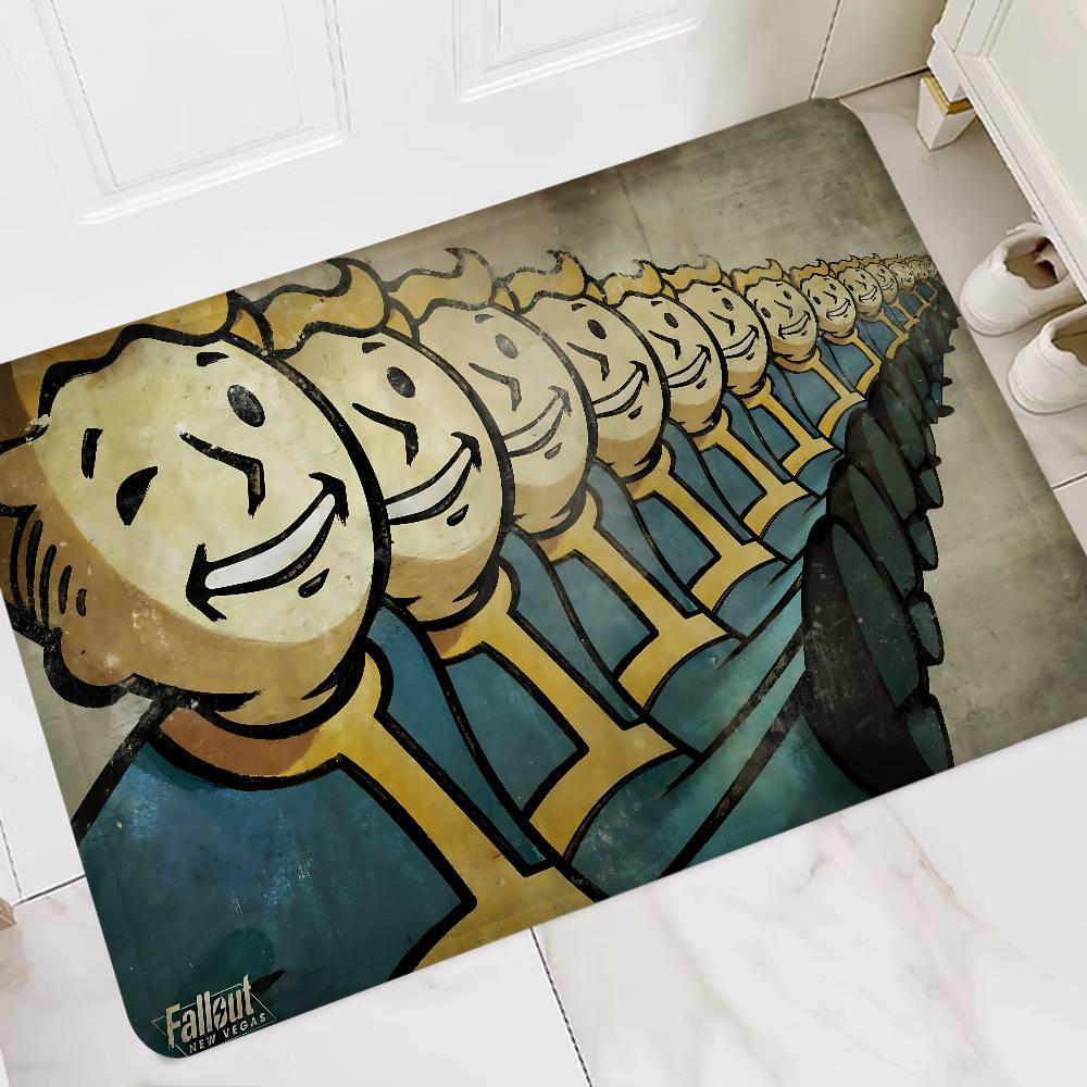 Game Vault Tec F-Fallout Mata do pokoju Antypoślizgowa Chłonąca wodę Długi pas Poduszka Mata do sypialni Dywany domowe
