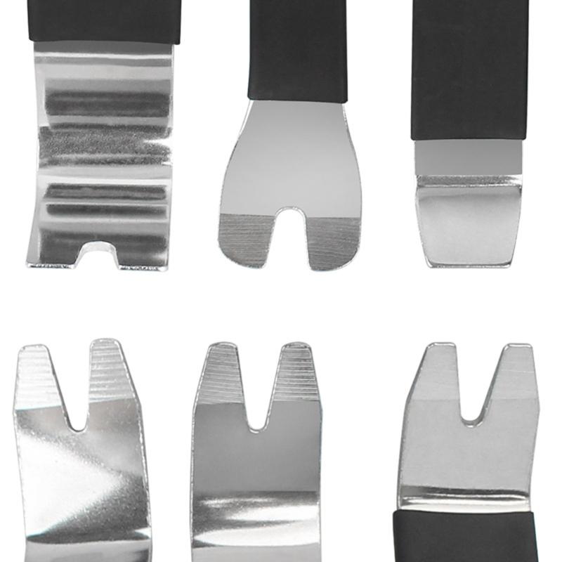 6Pcs Kit Trim Door Clip Panel Dash Dashboard  Radio Interior Repair Removal Metal Car Removal Pry Disassembly Tool