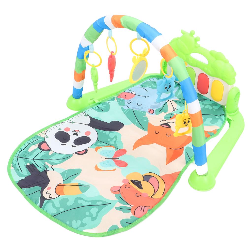 Baby Sparkematte med Piano 5 Spillemoduser Myk Pedagogisk Sammenleggbar Sensorisk Leke Sparkepiano Gym Læringsleke for