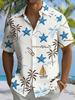 Ocean Life Print Short Sleeve Shirt, Stylish Casual Summer Wear