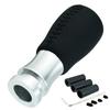 Lunsom Leather Shift Knob for Manual Transmission Vehicles 5-Speed (Black Stitching)