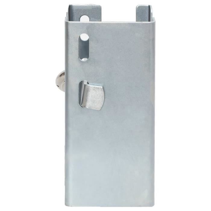 Verrou d'attelage Argenté - VIDAXL - 11x11x23,5 cm - Acier