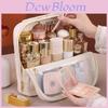 Portable Large Capacity Makeup Bag With Waterproof Pu Material For Women And Men