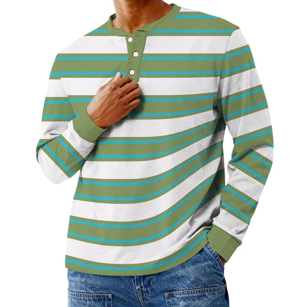 Men's Casual Oversized Button-Down Shirt With Long Sleeves