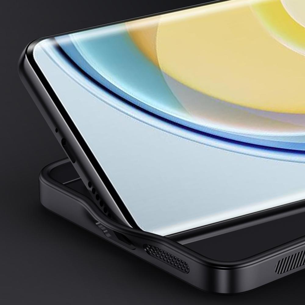 For Honor X70 5G Case Wood Texture PU Leather Coated PC TPU Phone Cover