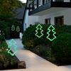 Fluorescent Christmas Tree Solar Light Outdoor Landscape Courtyard Lamp Garden Decoration Lawn Light Stake Light for Christmas