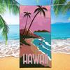 Hawaii Beach Towel Oversized 36"x72" Quick Dry Sand Free Coconut Palm Tree Beach Towels Soft Lightweight Microfiber Towels for Swim Pool Camping