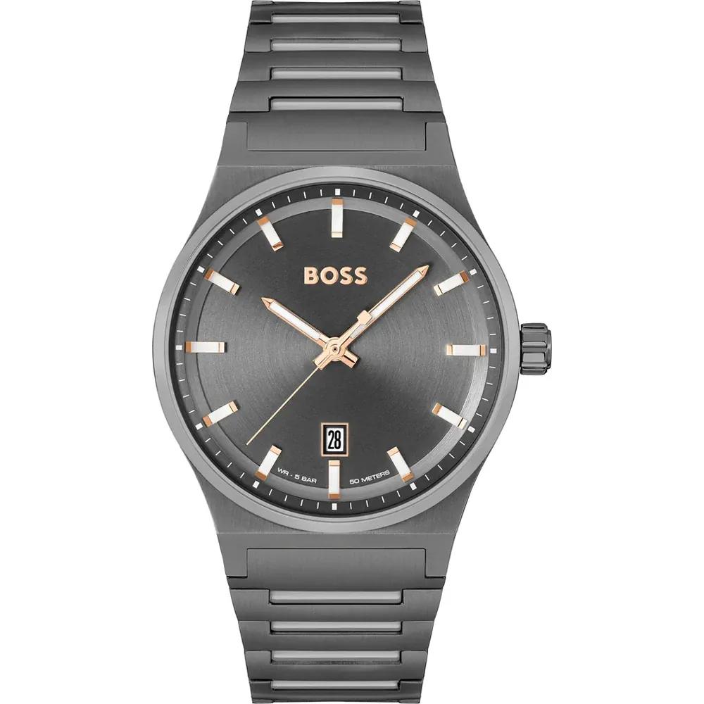 BOSS Candor Grey Stainless Steel Men s Quartz Watch 1514078 серый